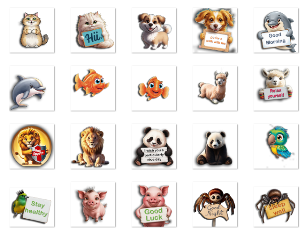 KUNOMAILSHOP Animal Sticker