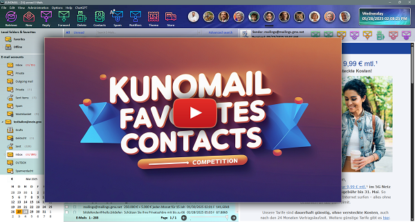 KUNOMAIL on YouTube
