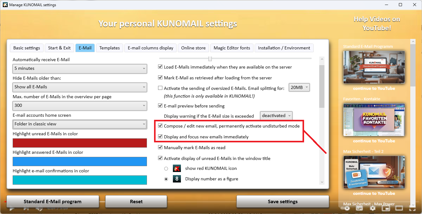 KUNOMAIL Update 3.2.3