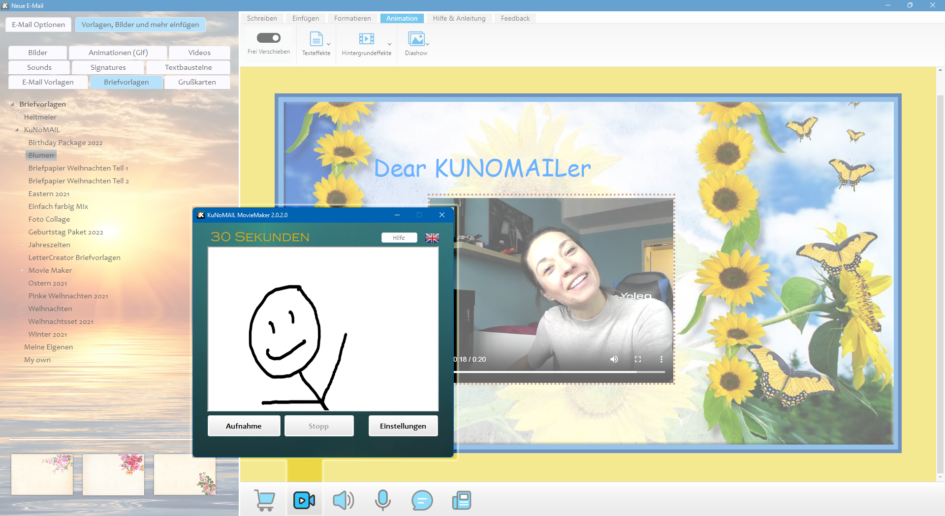 KUNOMAIL Movie Maker