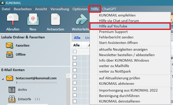 KUNOMAIL Update 3.2.7