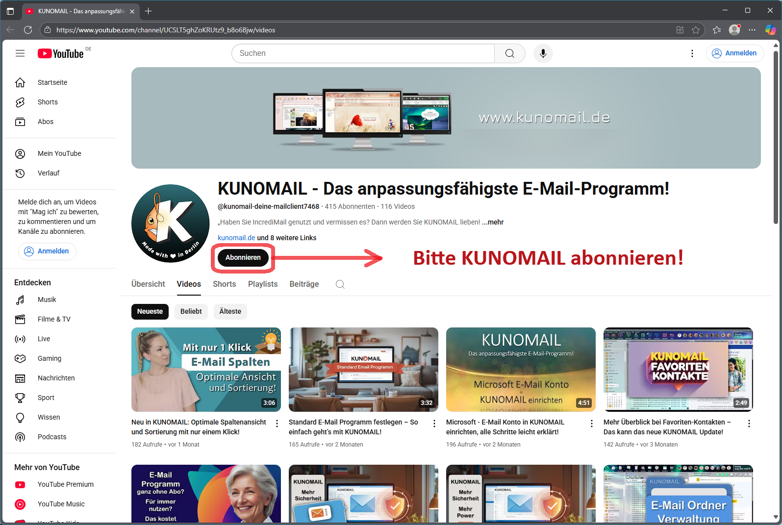 KUNOMAIL Update 3.2.7