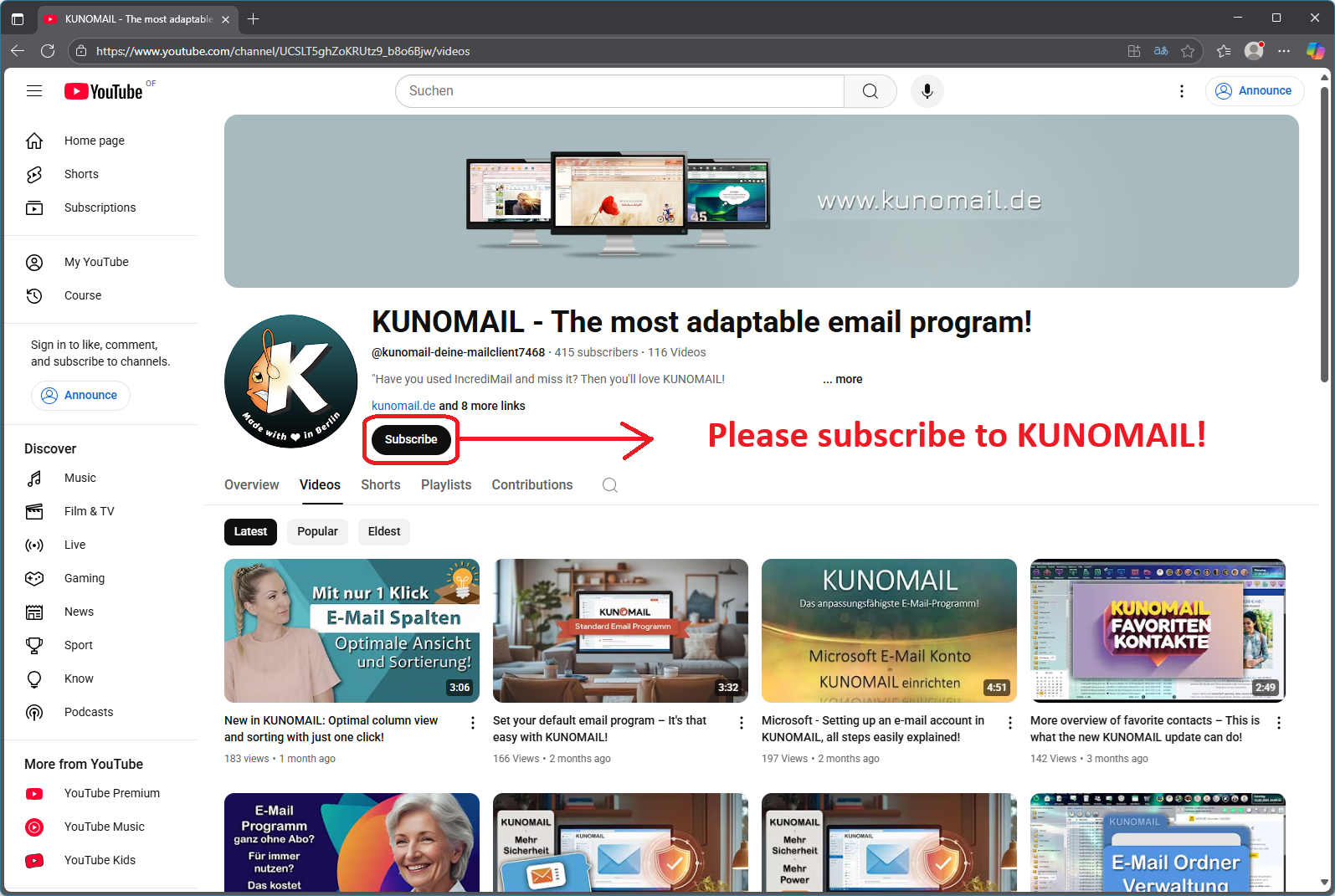 KUNOMAIL Update 3.2.7