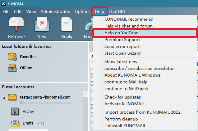 KUNOMAIL Update 3.2.7